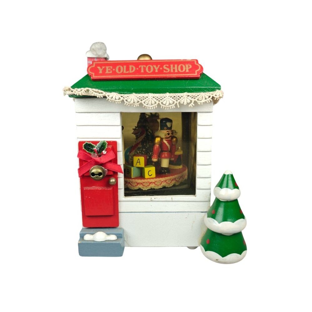 Vintage Ye Old Toy Shop Kurt Adler Christmas Music Box Plays Jingle Bells